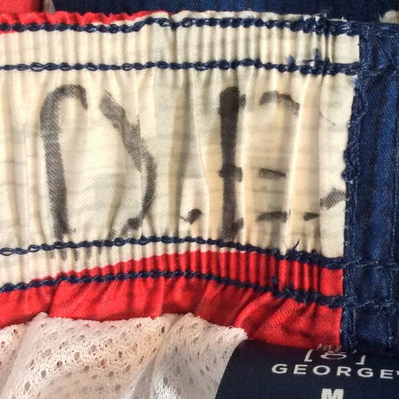 Trunks Surf & Swim Blue Fish Elastic Waist Size Medium - Picture 12 of 12